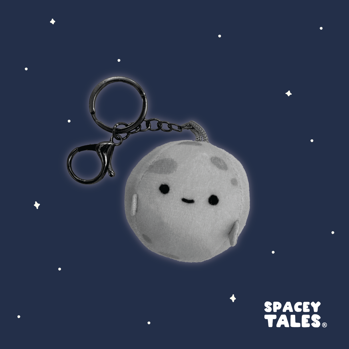 Moon Plushie Keychain